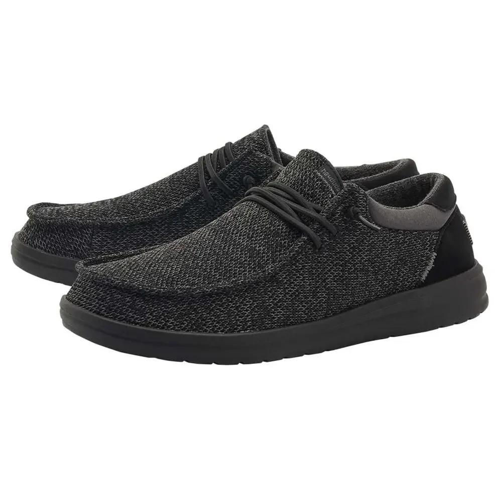 HEY DUDE MEN'S PAUL SOX TOTAL BLACK SIZE 12 | MEN’S SHOES